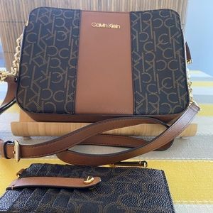 Calvin Klein crossbody with matching Wallet